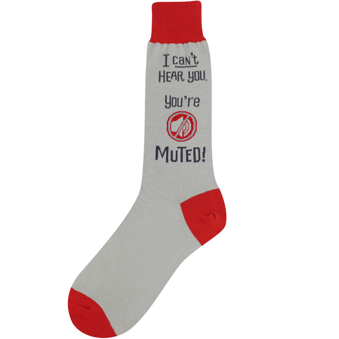 You're on Mute Crew Socks | Men's - Knock Your Socks Off